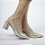 Sapato Feminino Bico Fino Numeração Especial 6287 Champagne - Imagem 1
