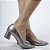 Sapato Feminino Bico Fino Numeração Especial 6274 Onix - Imagem 1