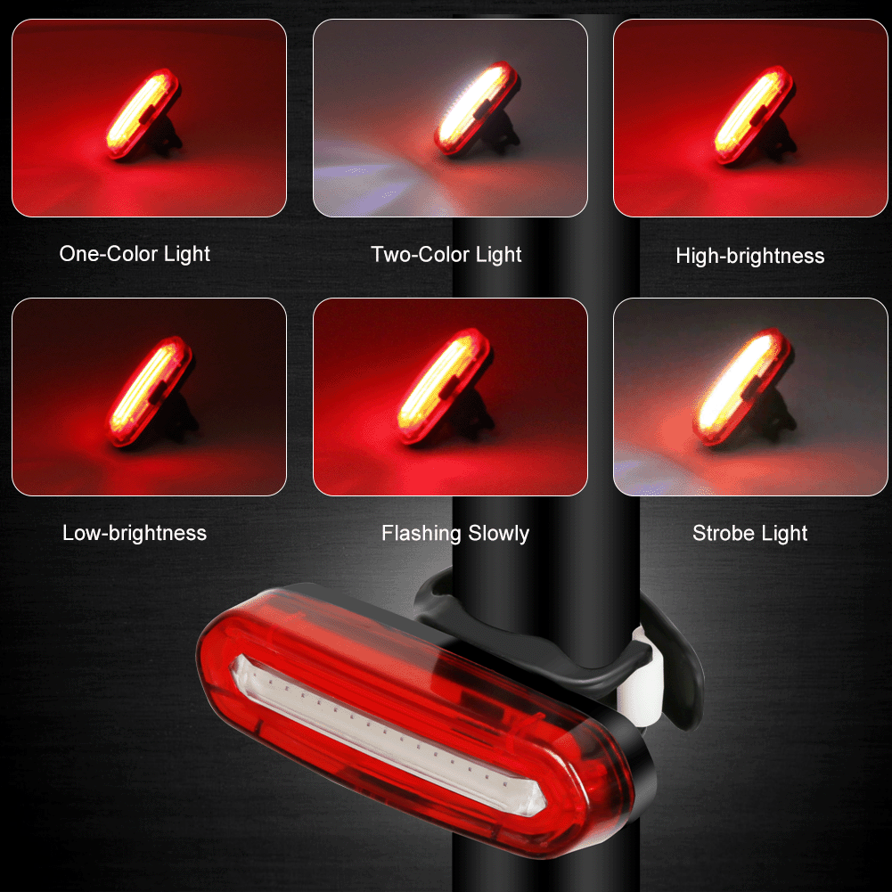 Luz traseira da bicicleta usb recarregável - Imagem 18