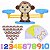 Balança do Macaco Jogo Matemático Pesa o Peso Macaquinhos - Imagem 6