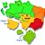 Mapa do Brasil 3D Plástico - Elka - Imagem 7