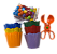Kit Tesoura Pompons e Potes Coloridos - Materiais para Brincar - Imagem 2