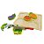 Kit Frutas ou Legumes + Faca de Madeira com Velcro MDF 12 Peças Sortido - Imagem 2