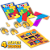 Jogo 4 Super Jogos Clássicos 67 Peças Encaixe Tetris Monte o T Memória MDF SMM047 - Seemear Brinquedos - Imagem 2