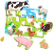 Jogo das Formas Animais da Fazenda MDF POP004 - Paper Toy - Imagem 2