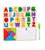 Encaixe Divertido Alfabeto e Quadro Branco Tangram MDF Escreva e Apague - Toy Mix - Imagem 1