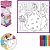 Tapete Para Pintura Colorir Girl 50x50cm c/ 12 Canetinhas - Art Brink - Imagem 2