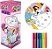 Tapete Para Pintura Colorir Girl 50x50cm c/ 12 Canetinhas - Art Brink - Imagem 1