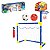 Kit Esporte 2 em 1 Trave de Futebol e Basquete 57 x 33 x 83cm - Art Brink - Imagem 1