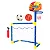 Kit Esporte 2 em 1 Trave de Futebol e Basquete 57 x 33 x 83cm - Art Brink - Imagem 3