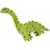Quebra Cabeça Dinossauro 26 Peças 32x48 cm - Maninho - Imagem 2