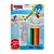 Rolinho Adesivo para Colorir Sonic Blister com 1 Rolo para Pintar + 5 Lápis de Cor de Madeira - Leo&Leo - Imagem 4