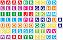 Jogo das Letrinhas Aprenda Letra Maiúsculas e Minúsculas 144 Letras 72 Peças - GGB Brinquedos - Imagem 2