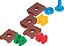 Kit Mini Gênios Didáticos Parafusos e Porcas Geométricas 13 Peças - MercoToys - Imagem 2