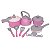 Jogo de Panelinhas Baby Gourmet Rosa com 9 Peças - MercoToys - Imagem 2