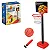 Kit Basquete Infantil Completo Cesta Ajustável 110cm Portátil com Acessórios Bola e Bomba - Art Brink - Imagem 1
