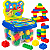Cadeirinha Infantil Dinos com 24 Blocos de Montar - GGB Brinquedos - Imagem 1