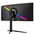 Monitor Gamer Ultrawide Curvo Safe Gamer 30'' WFHD 200Hz 1MS HDMI DP VA Adaptive-sync Preto - MU030 - Imagem 3