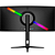 Monitor Gamer Ultrawide Curvo Safe Gamer 30'' WFHD 200Hz 1MS HDMI DP VA Adaptive-sync Preto - MU030 - Imagem 4