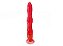 Plug Anal com ventosa Boll  Bolim 23,5 x 4 cm Vermelho - Imagem 1