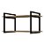 Suporte Prateleiras Industrial 30cm Preto Brovália - Imagem 3