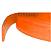 Tira De Borracha Poliuretana Chanfrado Laranja 60Shors - 50cm - Imagem 1