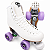 Patins Adventure Branco c/ Roda Lilás - Imagem 6