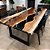 River Table  Obsidienne Mystique - 1,80m x 0,90m - Imagem 1