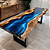 River Table Blue Mirage - 2,00m x 1,00m - Imagem 1