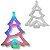 Luminária Árvore de Natal de Plástico LED Colorido 220V - 38190 - Imagem 3