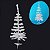 Árvore de Natal 90cm  Branca C/ 60 Galhos - Imagem 1