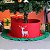 Saia de Árvore de Natal Vermelho com Babado Verde 88cm - Imagem 1