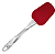 Espatula De Silicone Acrilico Retangular 25cm Vermelho - Imagem 1