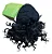 Afro Coque Preto Cabelo Puff Aplique Cacheado Orgânico - Imagem 1