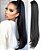 Aplique Liso Pretoorgânico 150g Rabo Premium Cavalo 70cm - Imagem 1
