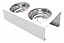 Tigela Dupla Pet Personalizado Comedouro Bebedouro Duplo Pequeno + Tigela Inox P/ Cão Gato - Imagem 3