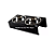 Tigela Dupla Pet Personalizado Comedouro Bebedouro Duplo Pequeno + Tigela Inox P/ Cão Gato - Imagem 1