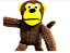 Brinquedos De Pelúcia Pet Para Cães Macaquinho Grande Top - Imagem 1