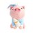 PORQUINHO DE PIJAMA E MAMADEIRA DE PELÚCIA (22CM) - Imagem 1
