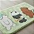 Tapete Verde Pelúcia Urso Sem Curso We Bare Bears Miniso - Imagem 3