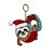 CHAVEIRO DE PELÚCIA BICHO PREGUIÇA COM TOUCA DE PAPAI NOEL (13 cm) - Imagem 1