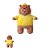PELÚCIA DA COLEÇÃO URSO SEM CURSO/WE BARE BEARS - PARDO DE ROUPA (21 CM) - Imagem 1