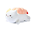 Pelúcia Gato Sushi de Camarão Almofada Fofinha Miniso - Imagem 1