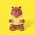Pelúcia We Bare Bears Urso Pardo Fofinho Miniso - Imagem 3