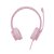 FONE DE OUVIDO ROSA COM MICROFONE  - 3,5 MM - Imagem 1