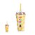COPO COM TAMPA E CANUDO URSO SEM CURSO/WE BARE BEARS 480 ML - Imagem 1