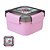 POTE BENTO DE SALADA CAMADA DUPLA ROSA 1,1L - Imagem 1