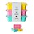 KIT 3 BANDEJAS COLORIDAS PARA FAZER GELO 6 CUBOS - Imagem 1