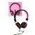FONE DE OUVIDO DOBRÁVEL COM MIROFONE INTEGRADO,ROSA E PRETO - Imagem 1