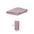 TOALHA DE LAVABO 25X50 DE ALGODÃO ROSA - Imagem 1